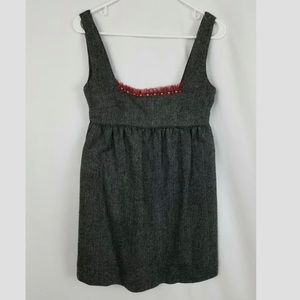 Free People Gray Wool Mini Dress